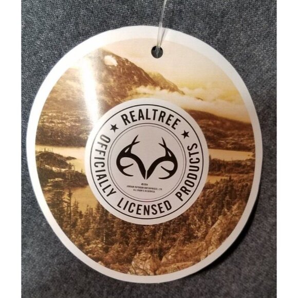 Realtree Long Sleeve Gray Deer Antlers Floral Graphic Hoodie Women's Size Large - Picture 8 of 15